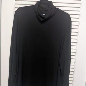 Women's Black knit Turtleneck Tunic  Size XL